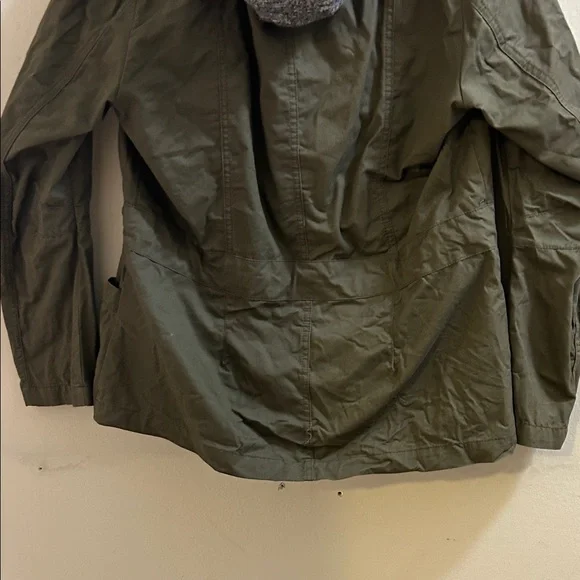 Olive Green Women's Jacket with Hood - Picture 8 of 8